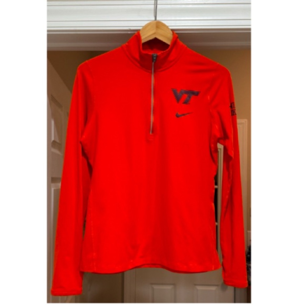 Virginia Tech Nike 3/4 zip pulloverr